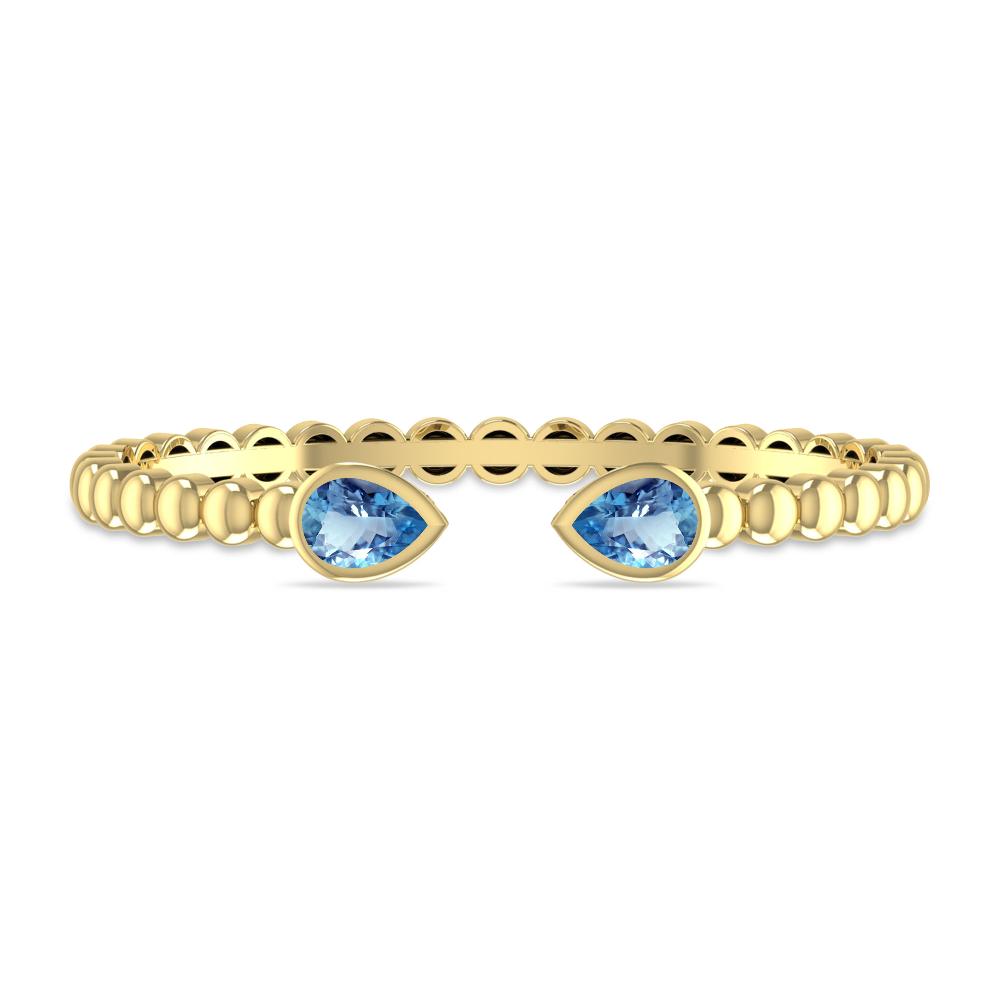 Yellow Gold - Aquamarine