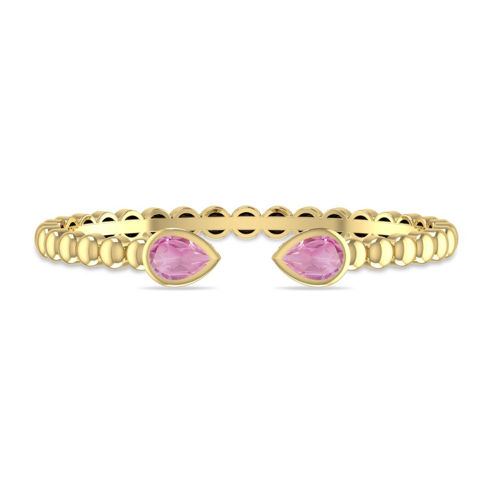 Yellow Gold - Pink Tourmaline