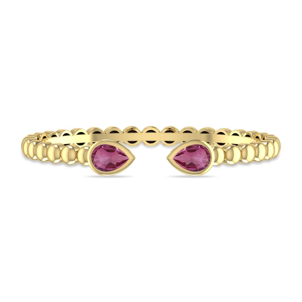 Yellow Gold - Pink Tourmaline