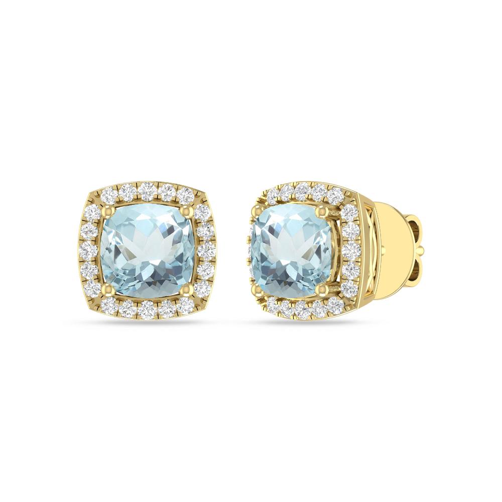 Yellow Gold - Aquamarine