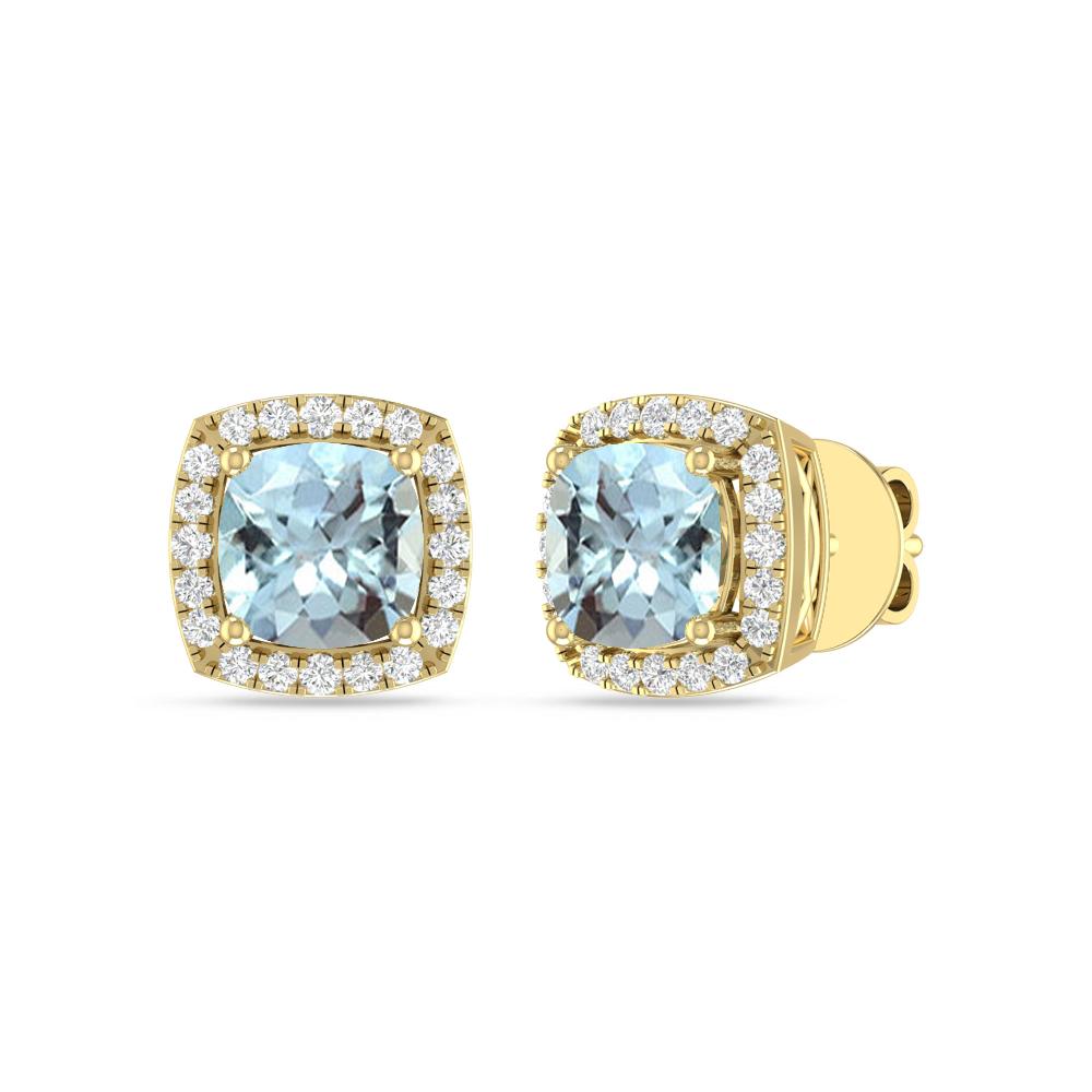 Yellow Gold - Aquamarine