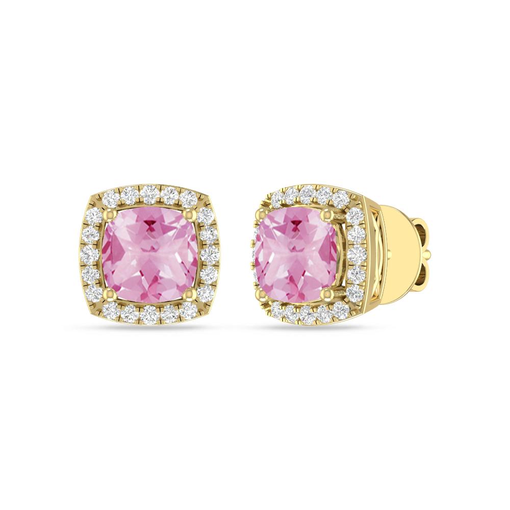 Yellow Gold - Pink Tourmaline