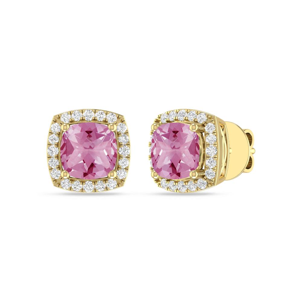 Yellow Gold - Pink Tourmaline