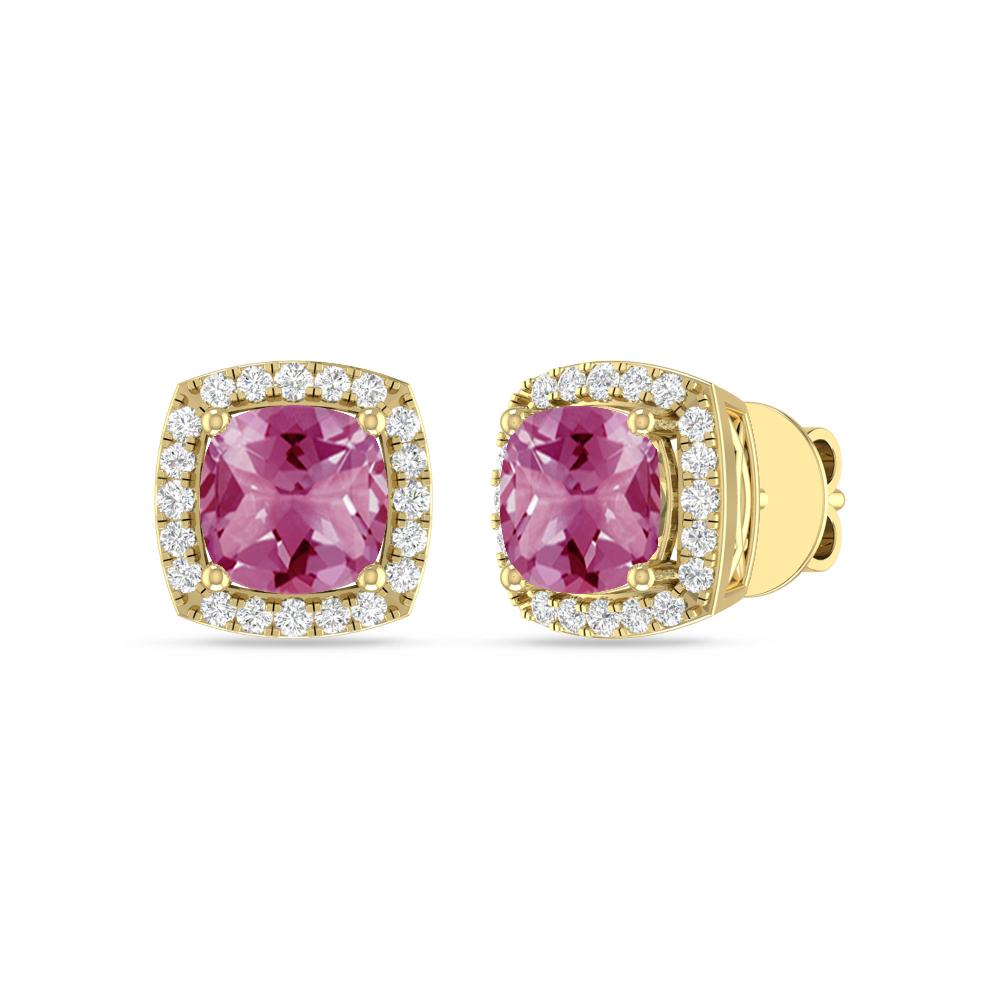 Yellow Gold - Pink Tourmaline