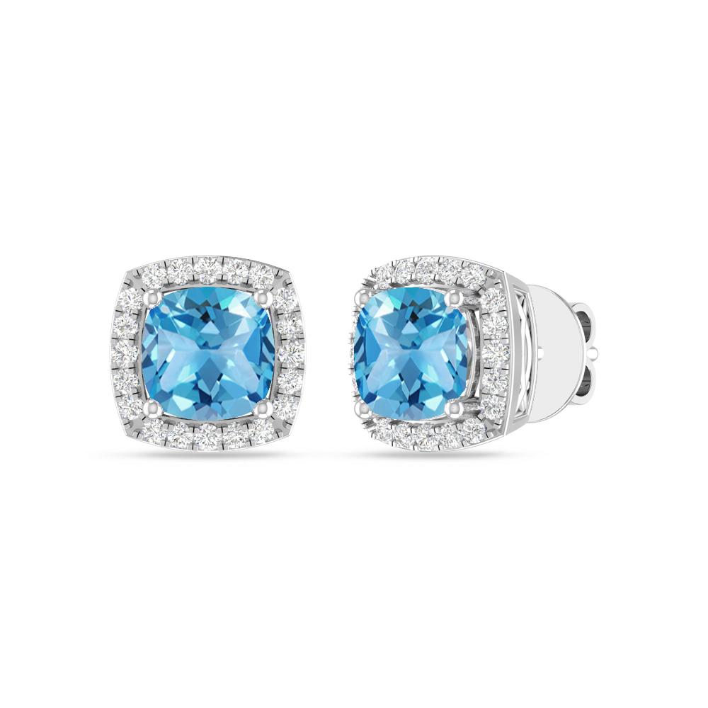 White Gold - Blue Topaz