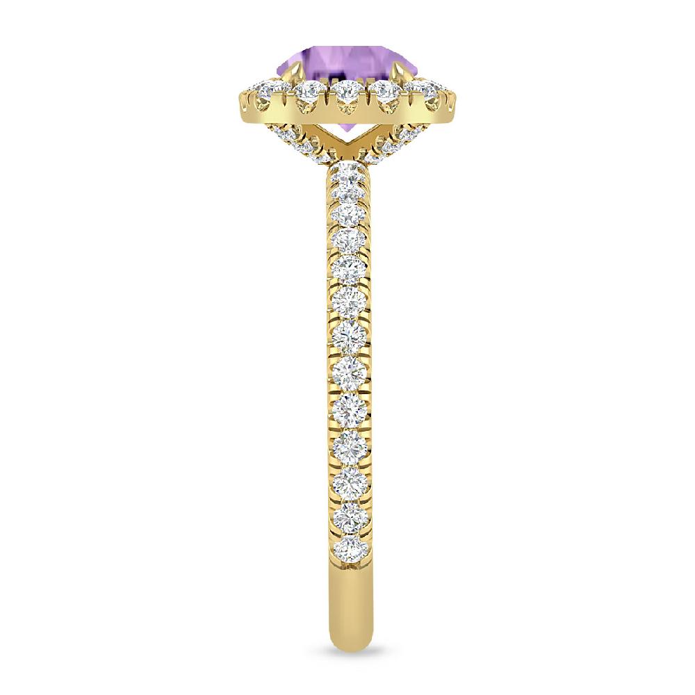 Yellow Gold - Amethyst