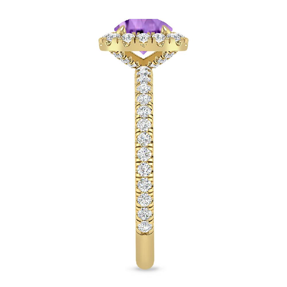 Yellow Gold - Amethyst
