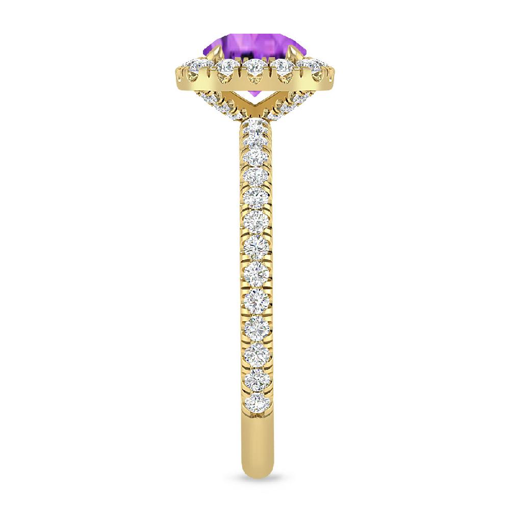 Yellow Gold - Amethyst