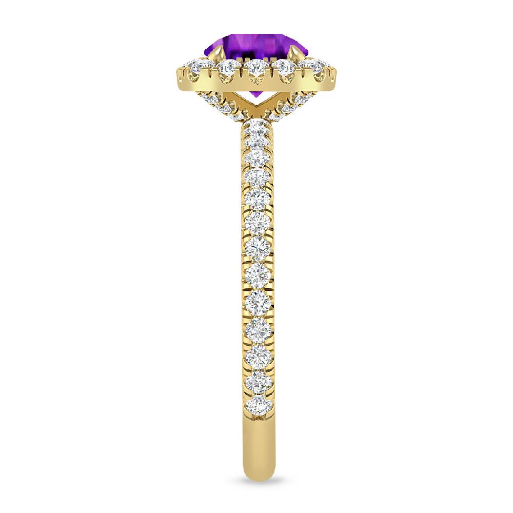 Yellow Gold - Amethyst