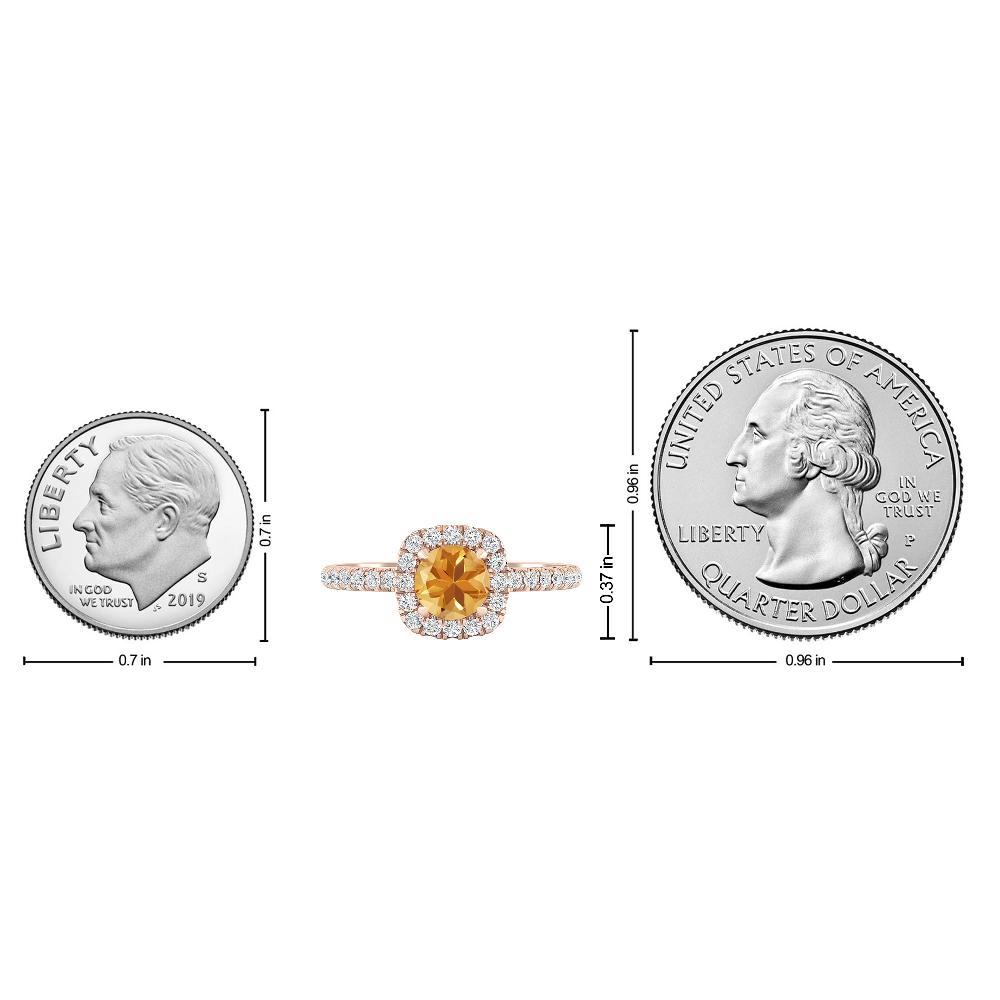 Rose Gold - Citrine
