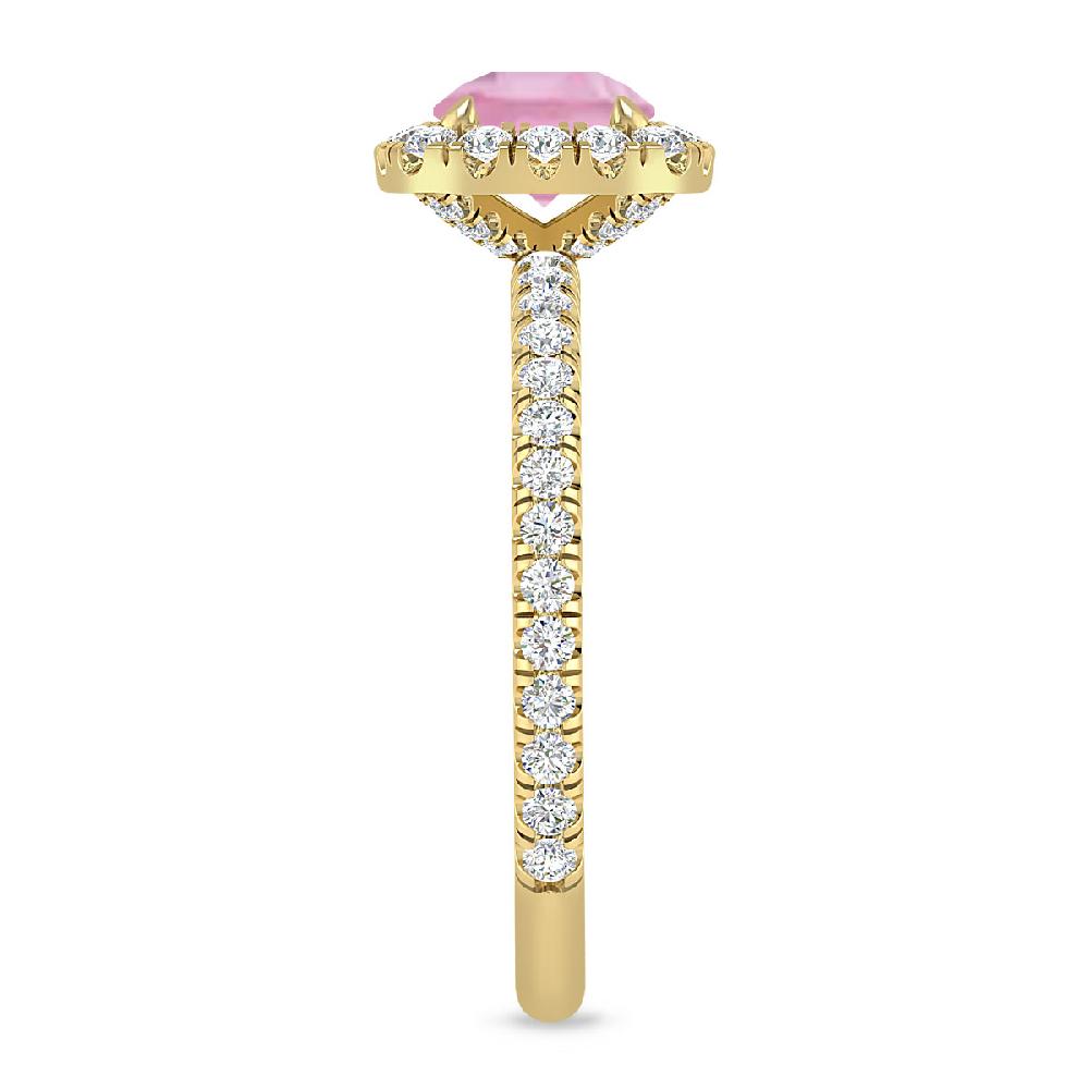 Yellow Gold - Pink Tourmaline