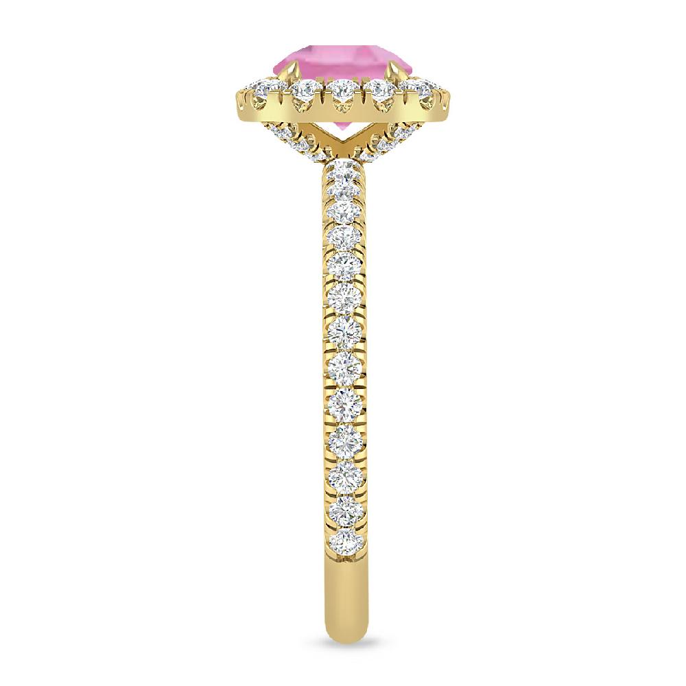 Yellow Gold - Pink Tourmaline