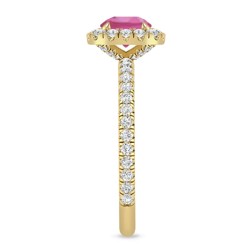 Yellow Gold - Pink Tourmaline