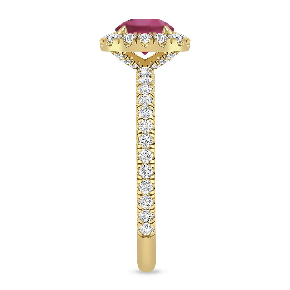 Yellow Gold - Pink Tourmaline