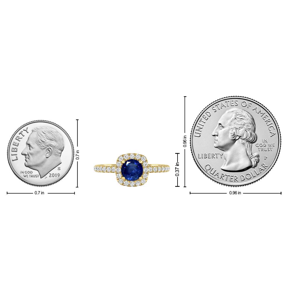 Yellow Gold - Sapphire