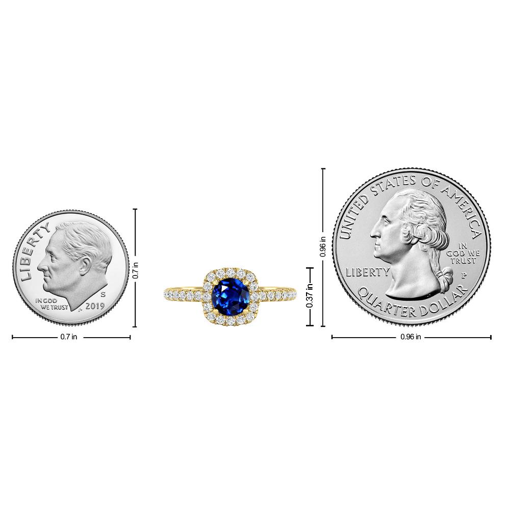 Yellow Gold - Sapphire