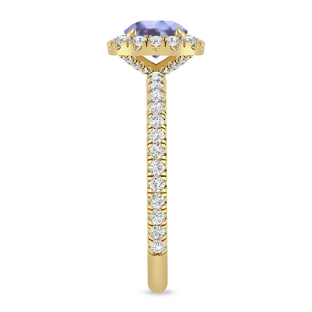 Yellow Gold - Tanzanite