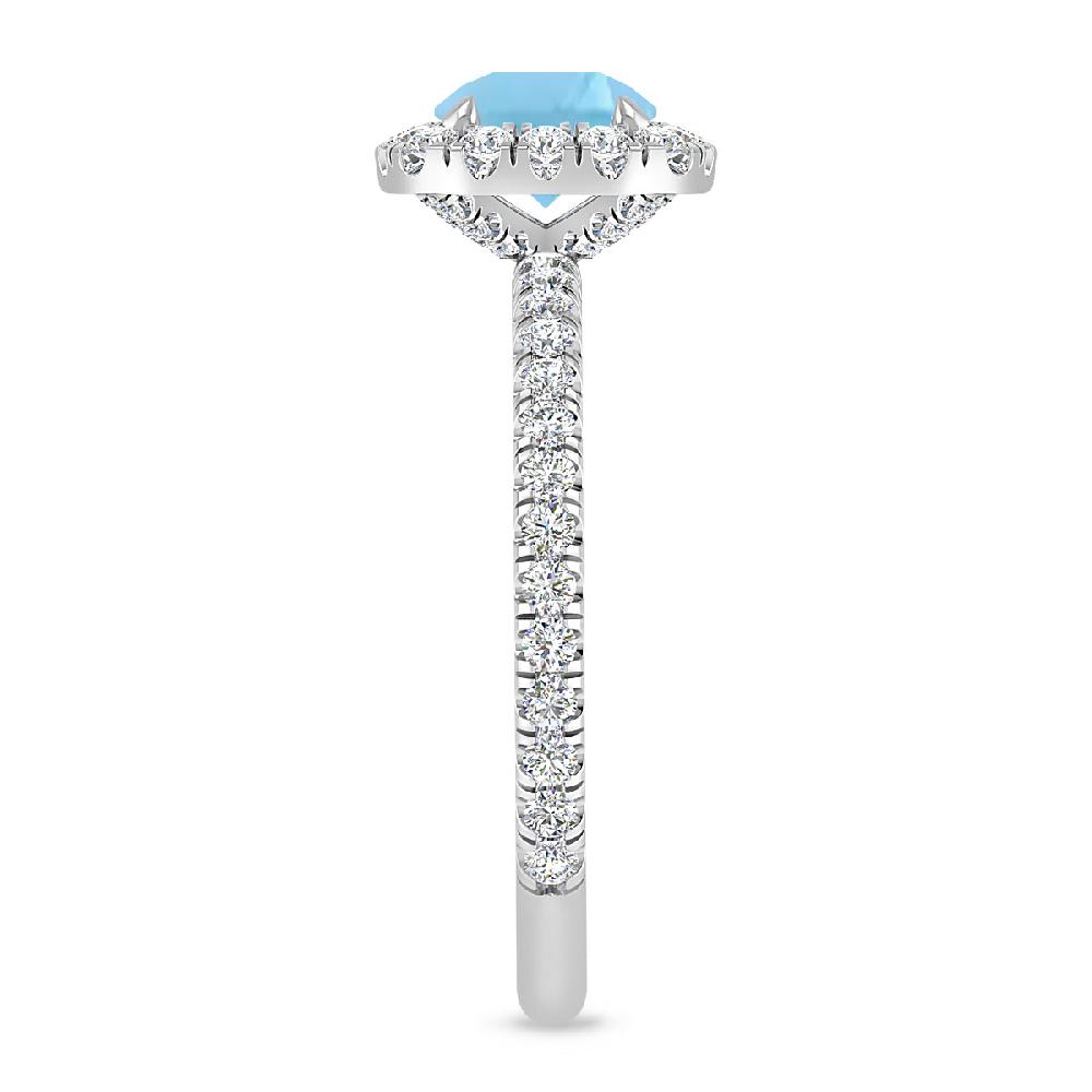 White Gold - Blue Topaz