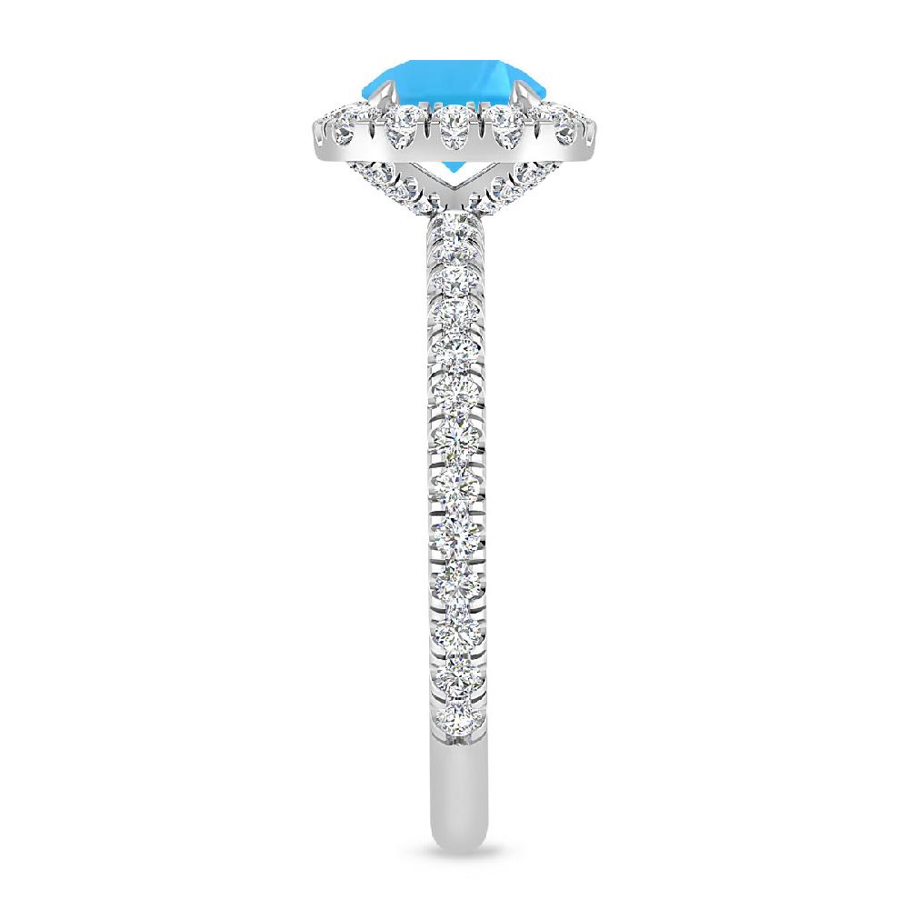 White Gold - Blue Topaz
