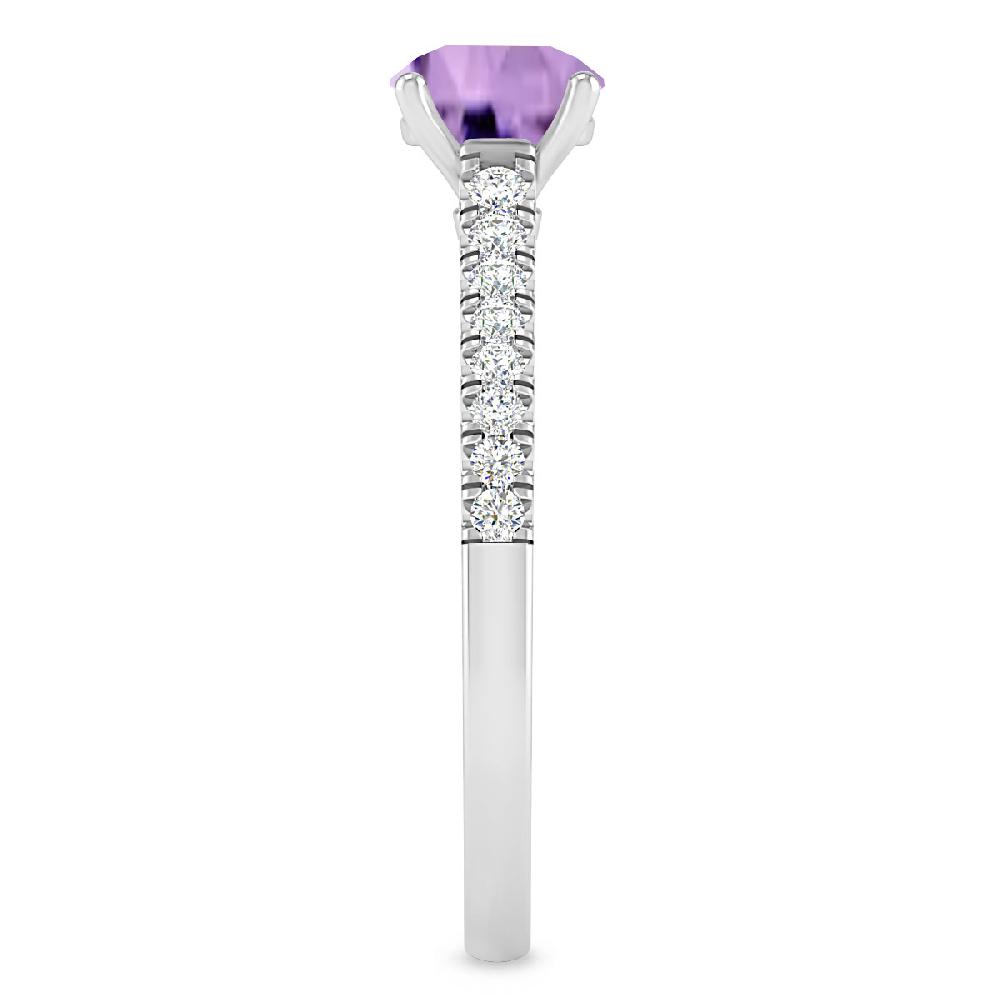 White Gold - Amethyst