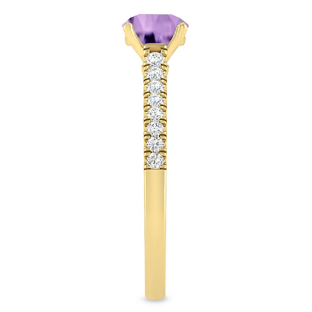 Yellow Gold - Amethyst