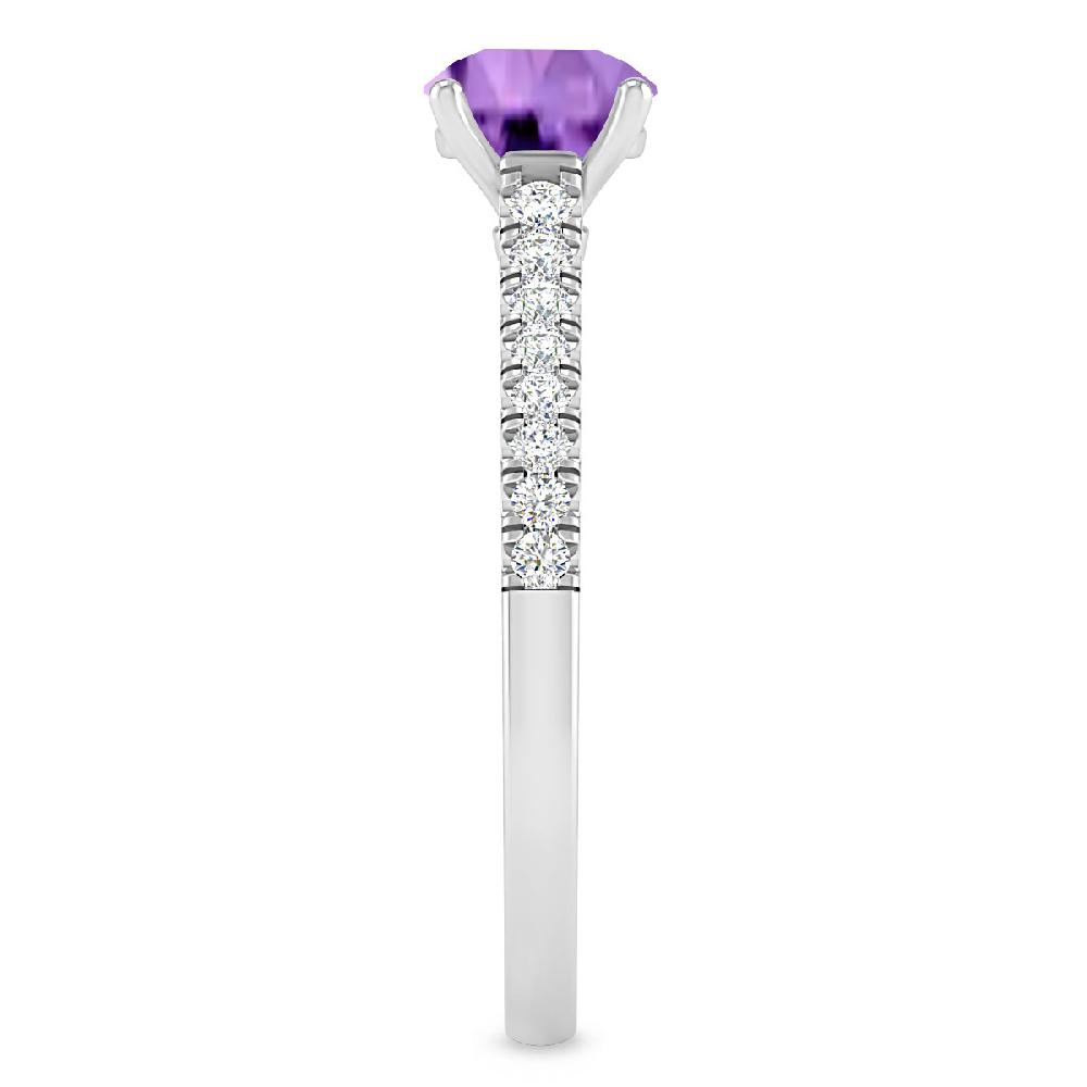 White Gold - Amethyst