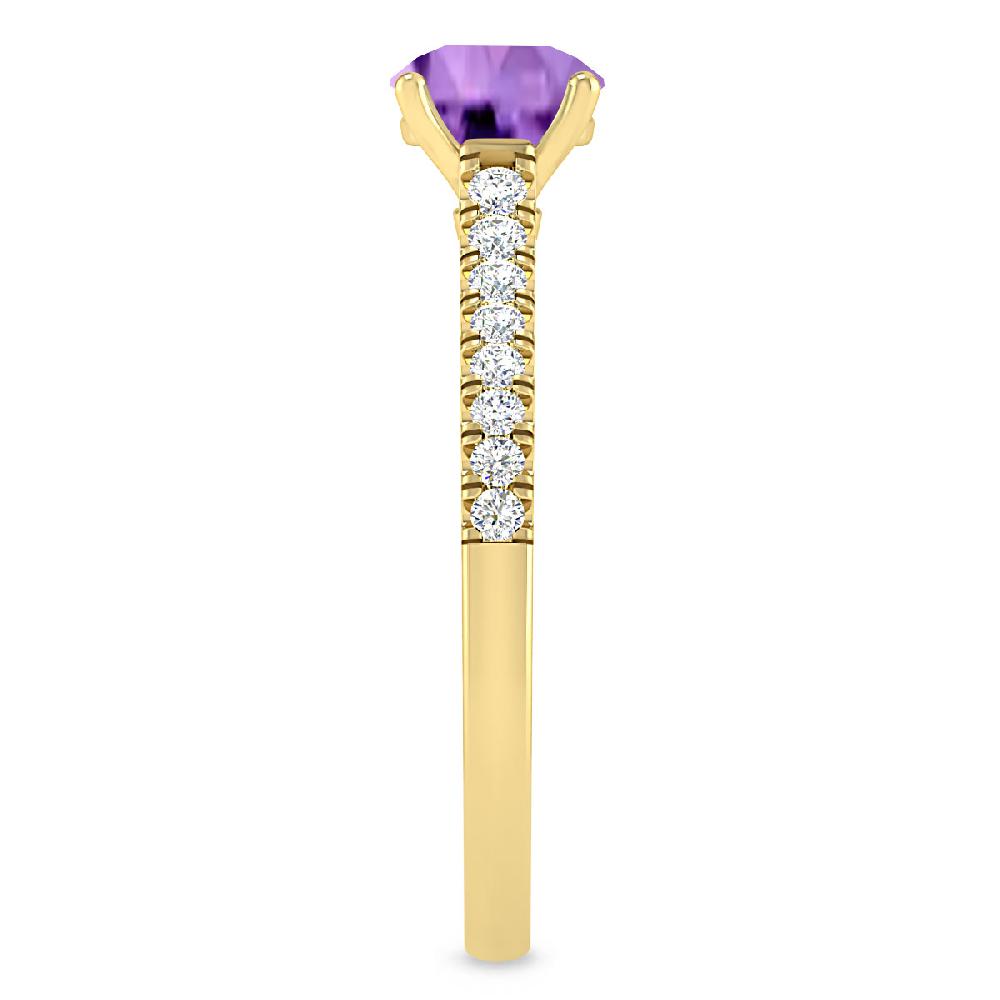 Yellow Gold - Amethyst