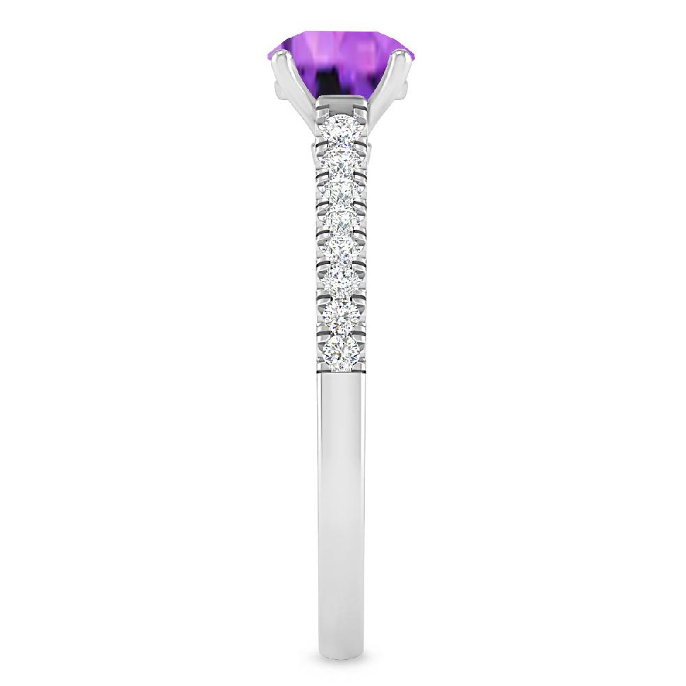 White Gold - Amethyst