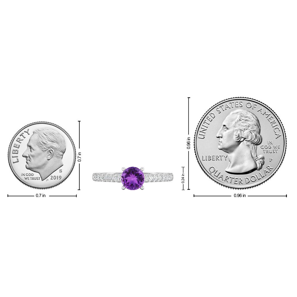 White Gold - Amethyst