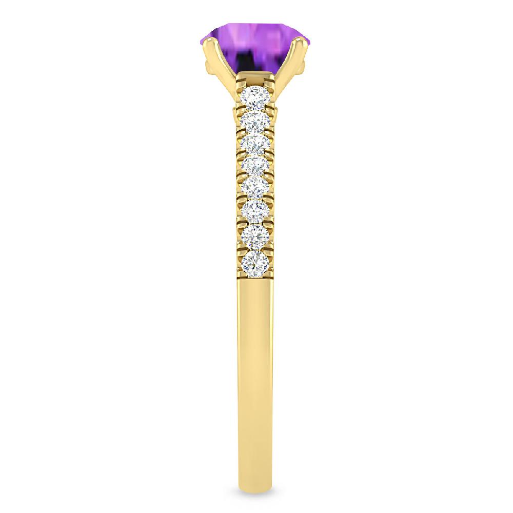 Yellow Gold - Amethyst