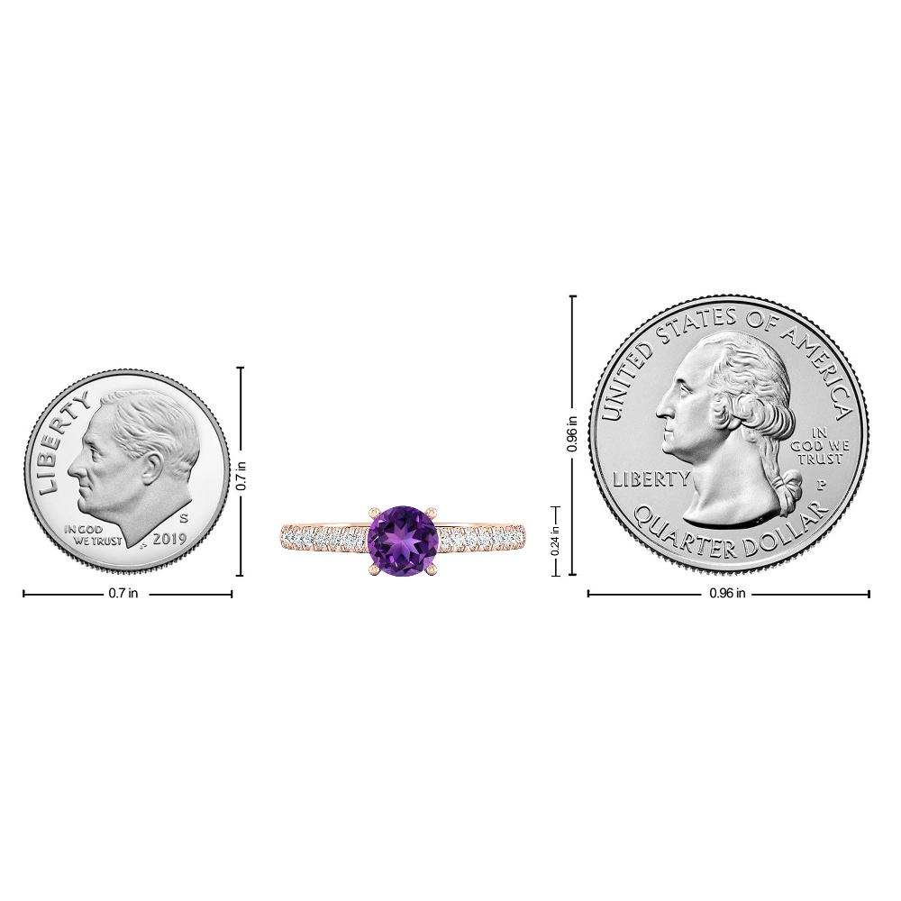 Rose Gold - Amethyst