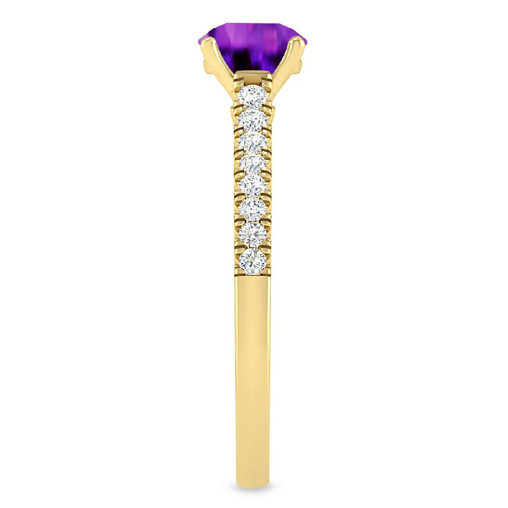 Yellow Gold - Amethyst