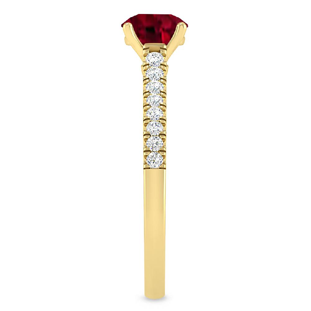Yellow Gold - Garnet