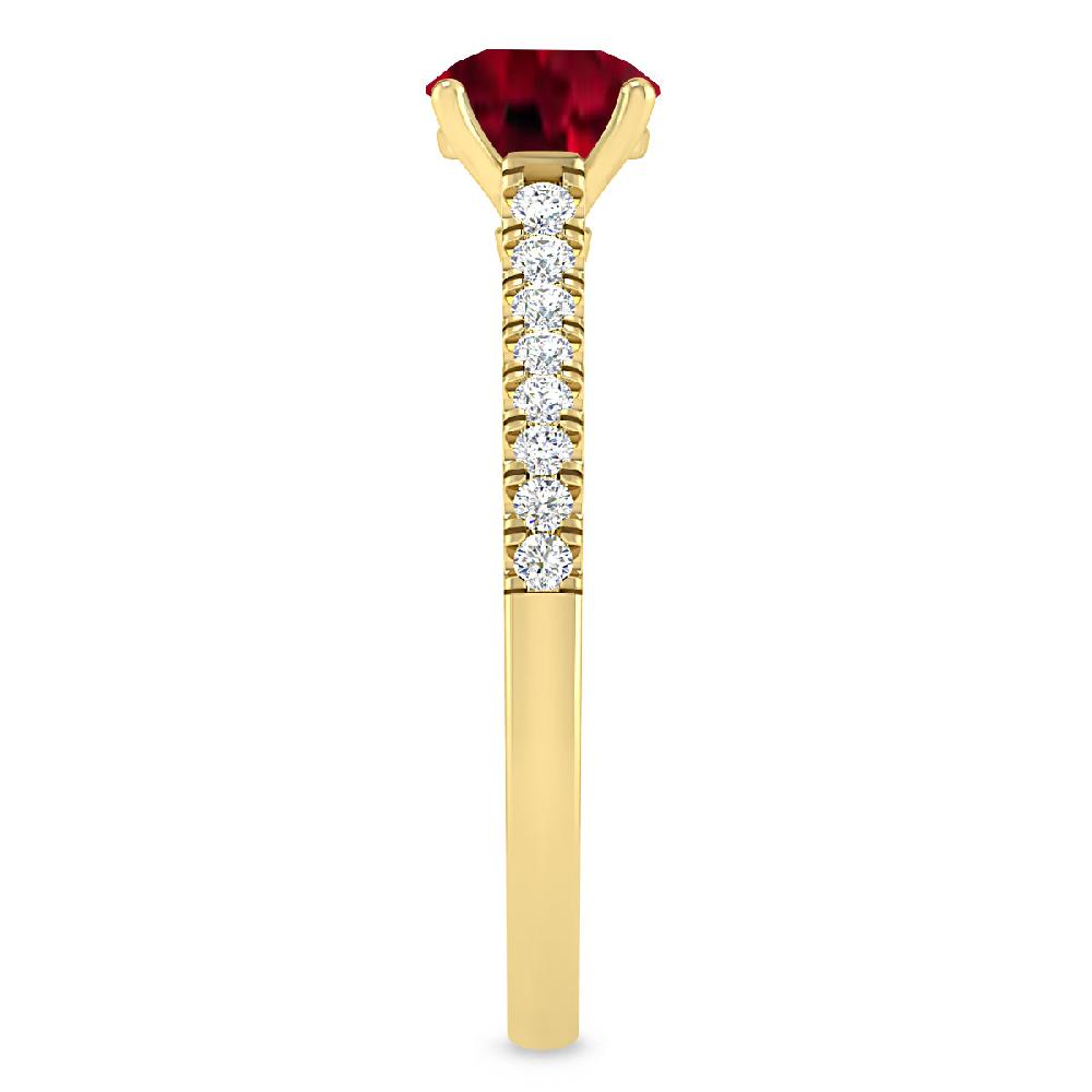Yellow Gold - Garnet