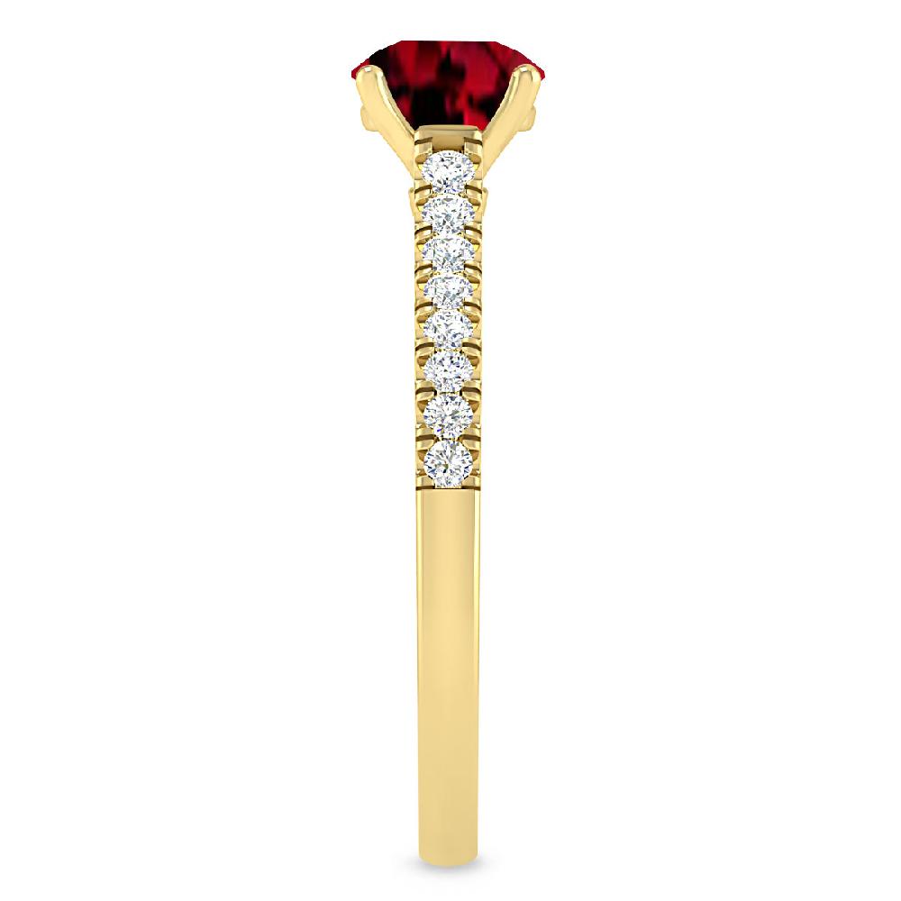 Yellow Gold - Garnet