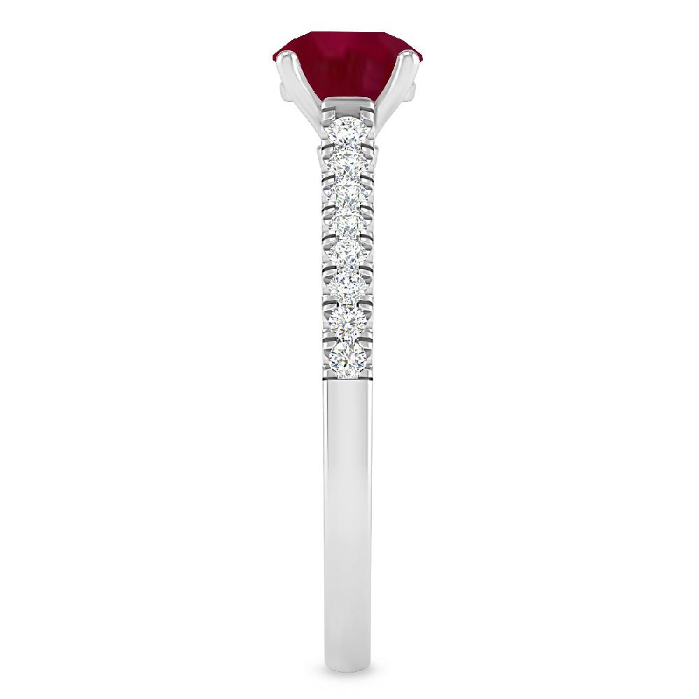 White Gold - Ruby