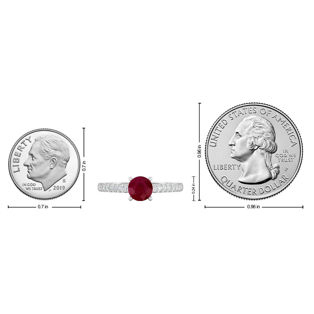 White Gold - Ruby
