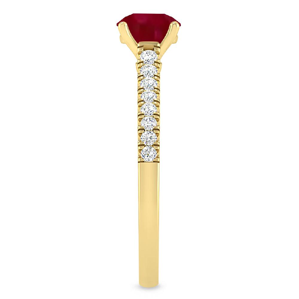 Yellow Gold - Ruby