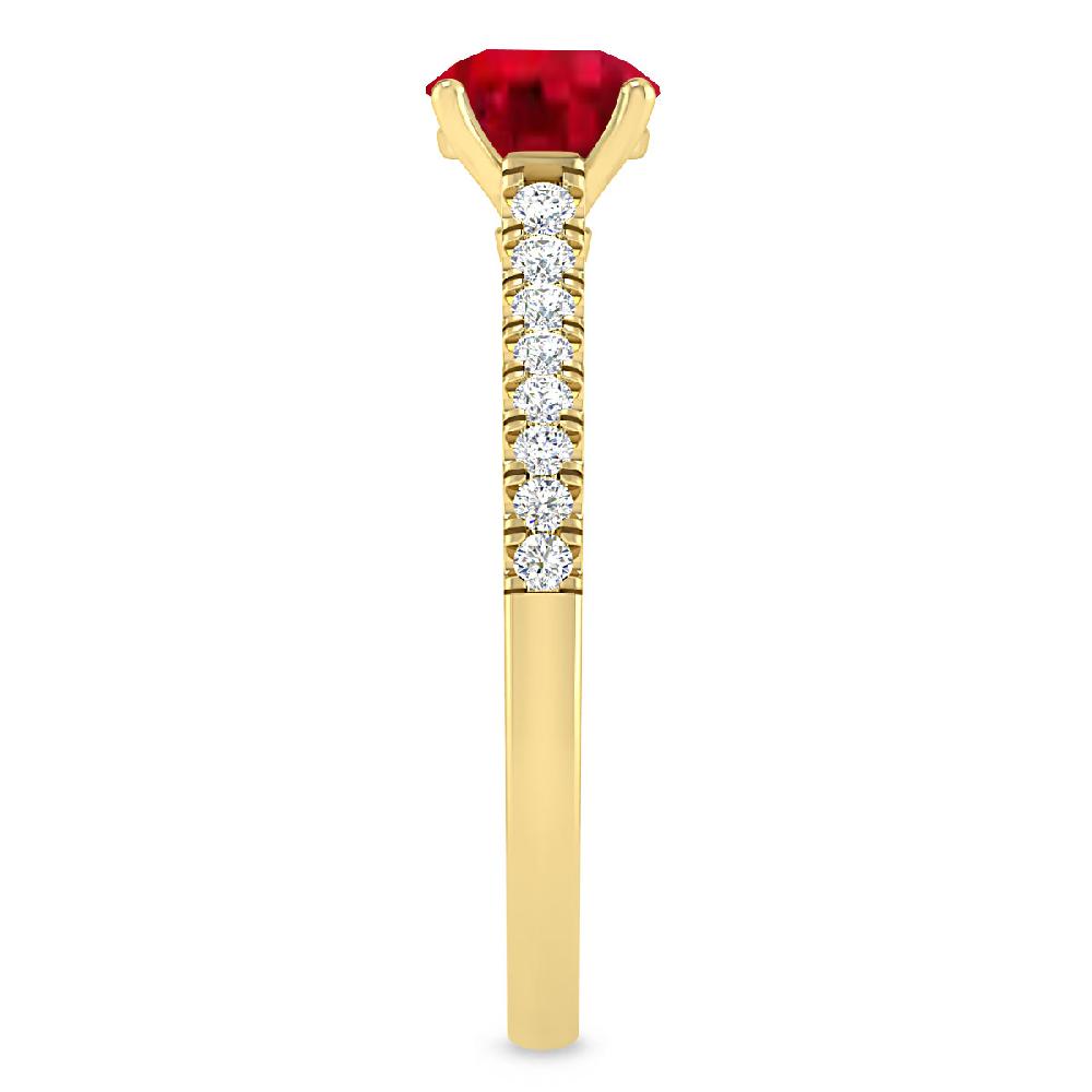Yellow Gold - Ruby