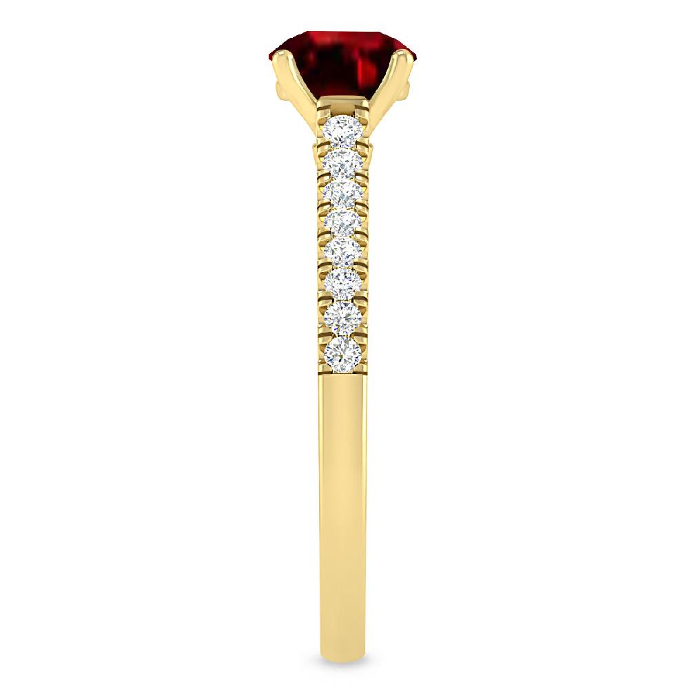 Yellow Gold - Ruby