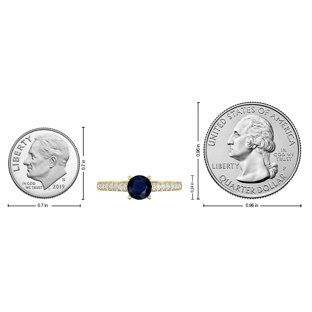 Yellow Gold - Sapphire