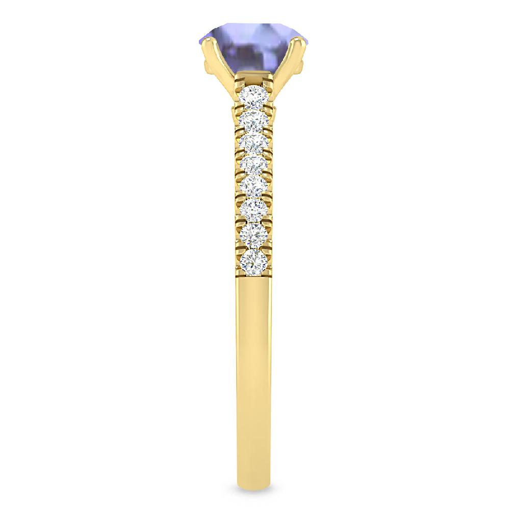 Yellow Gold - Tanzanite