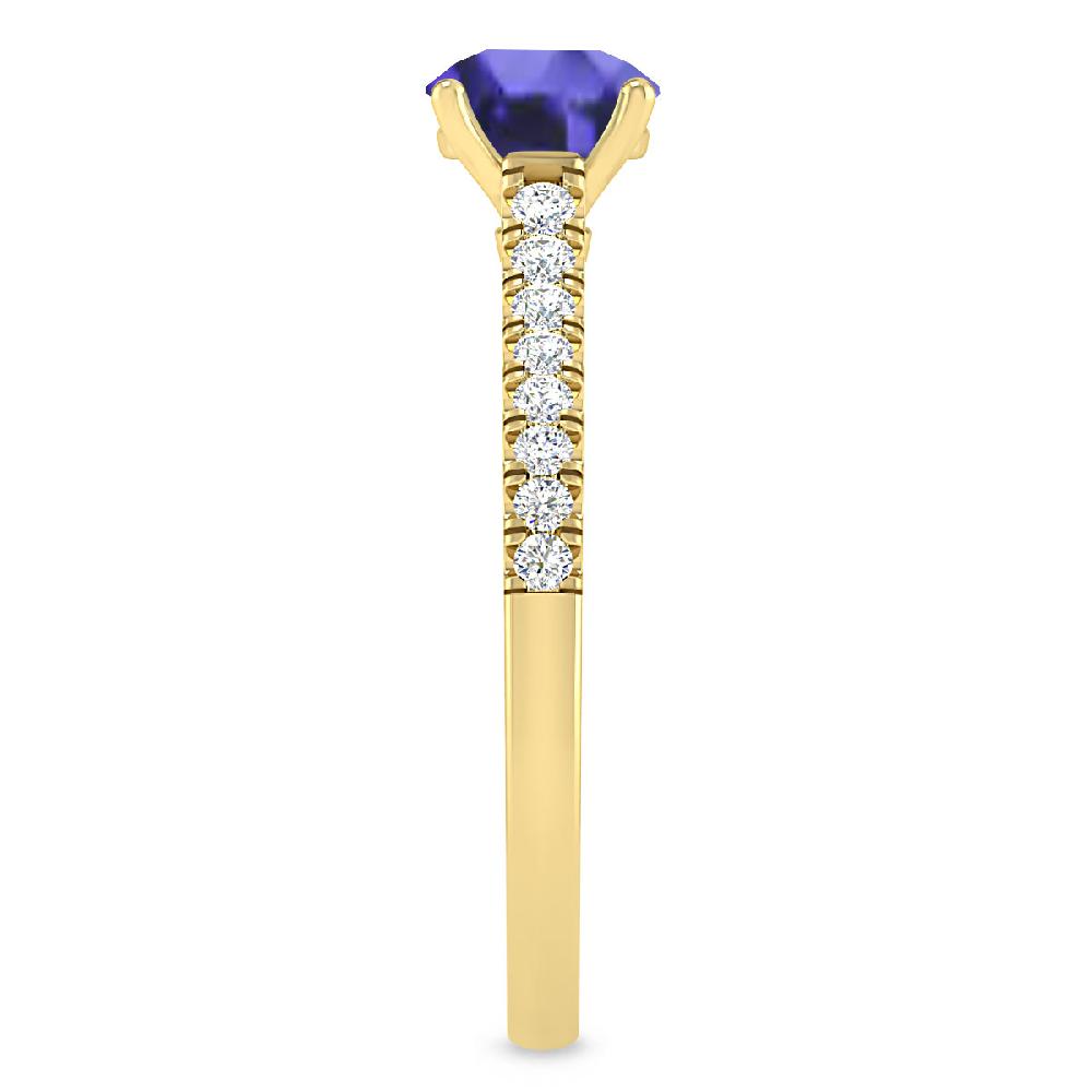 Yellow Gold - Tanzanite