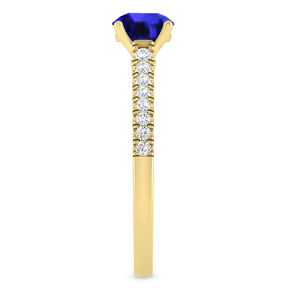 Yellow Gold - Tanzanite