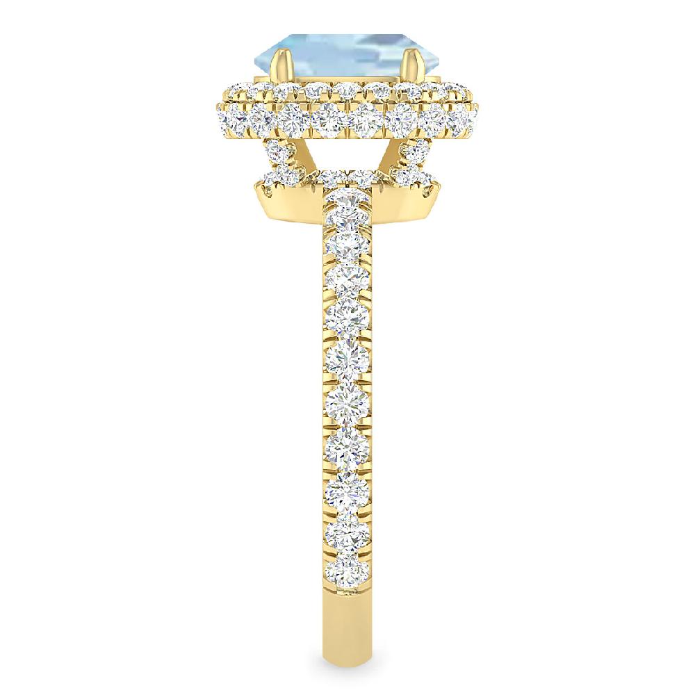 Yellow Gold - Aquamarine