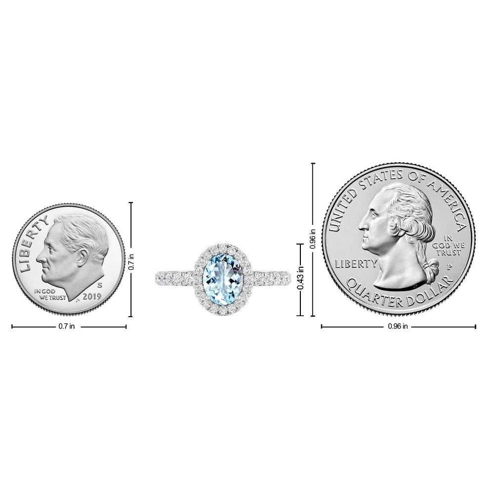 White Gold - Aquamarine