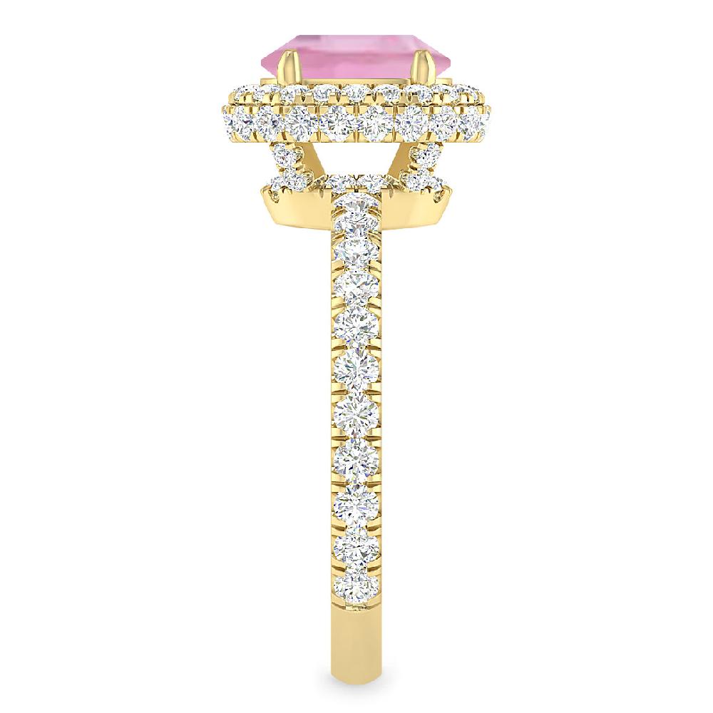 Yellow Gold - Pink Tourmaline