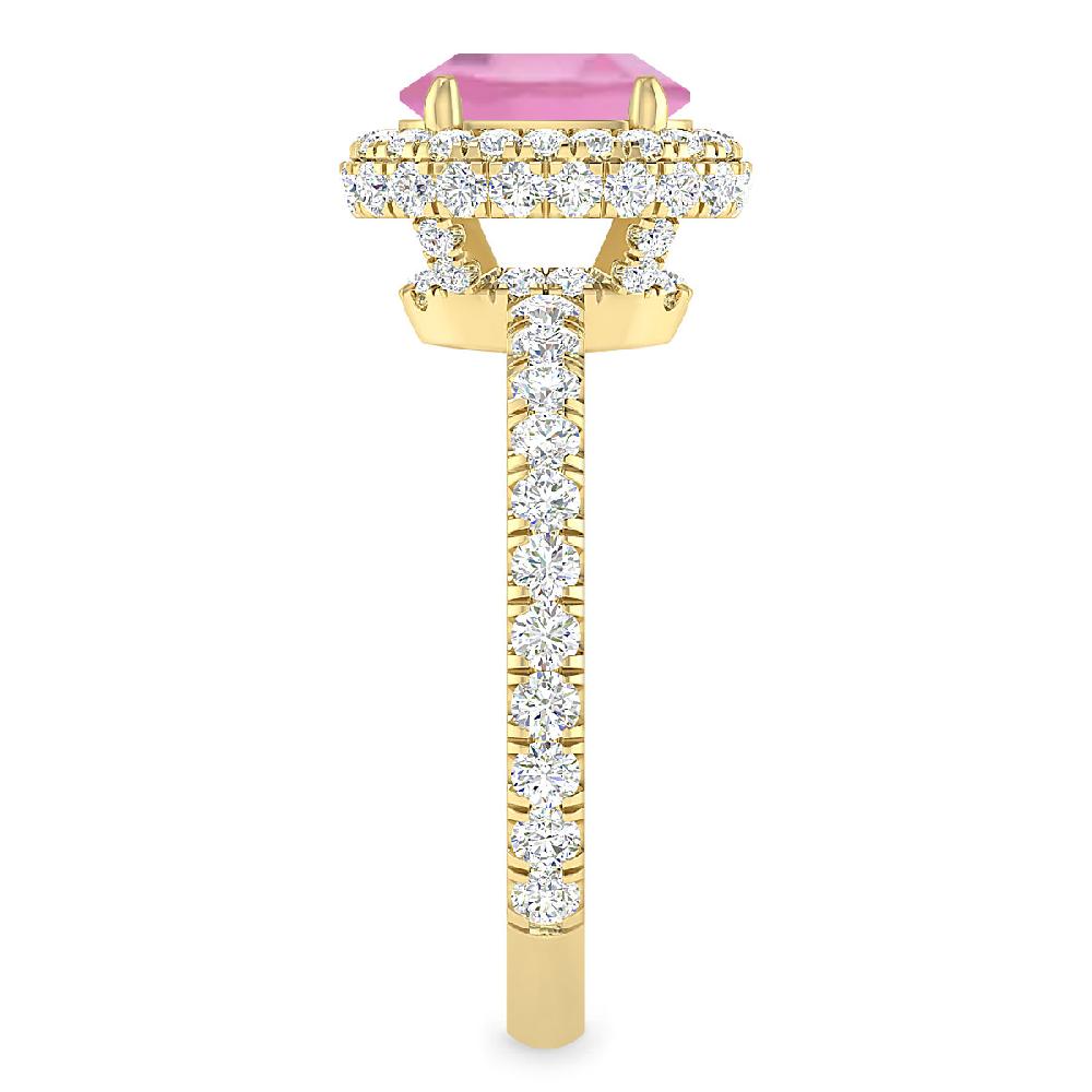 Yellow Gold - Pink Tourmaline