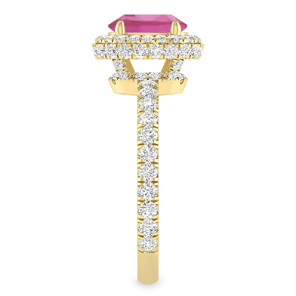 Yellow Gold - Pink Tourmaline