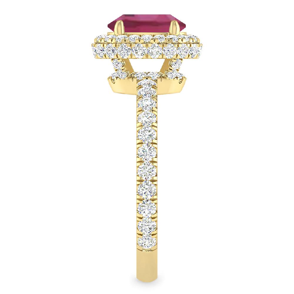 Yellow Gold - Pink Tourmaline